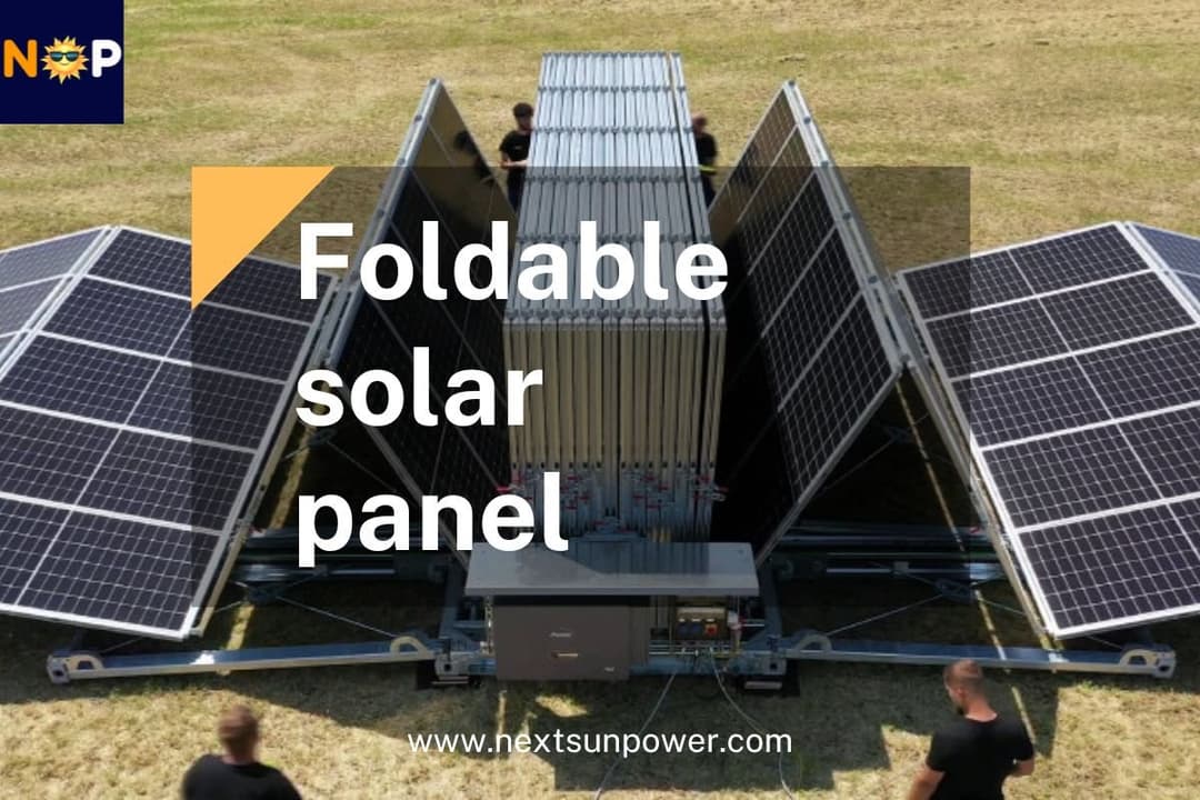 Foldable Solar Panel: Power Anywhere Smartly   